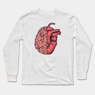 HEART VS BRAIN Long Sleeve T-Shirt